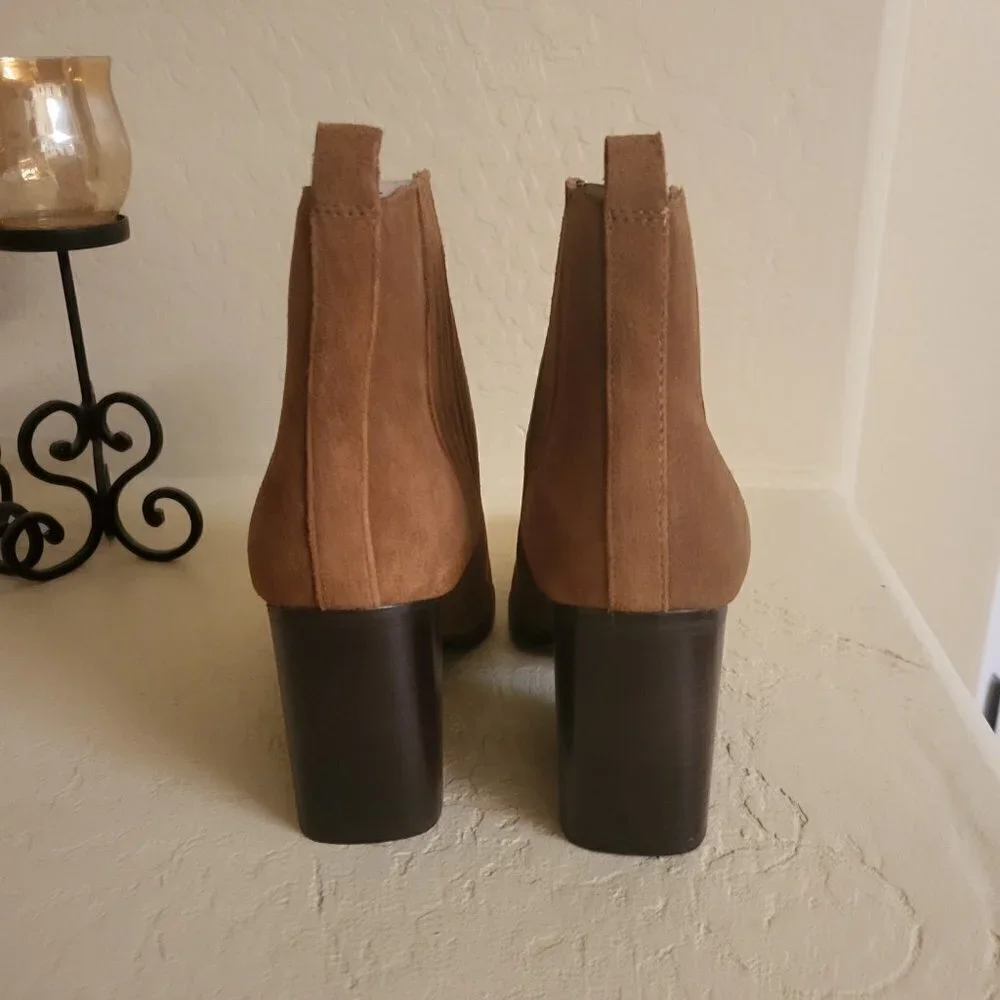Marc Fisher Maree Brown Booties Size 8 and 8.5 NWT